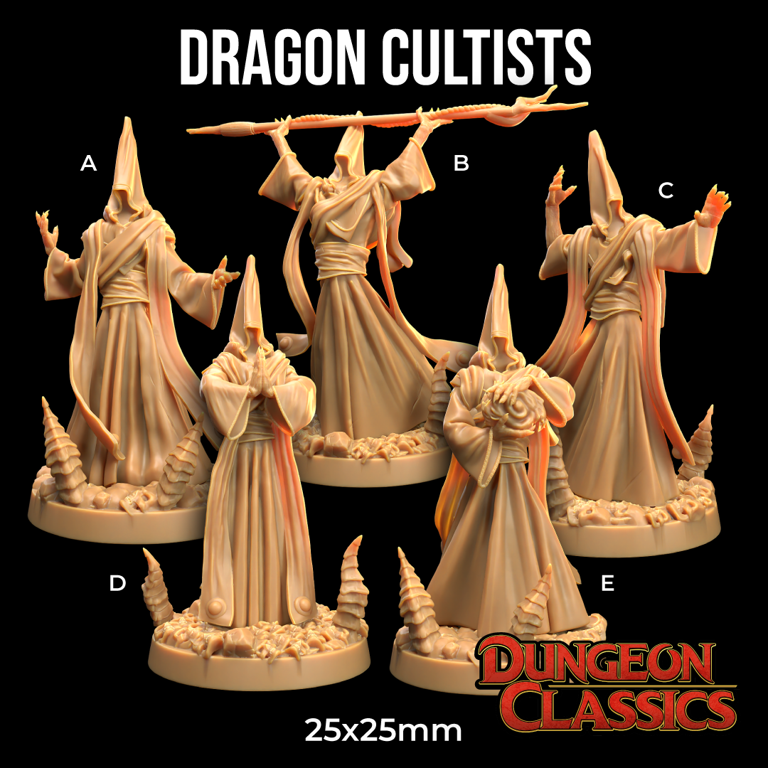 Dragon Cultist | PRESUPPORTED | Dungeon Classics